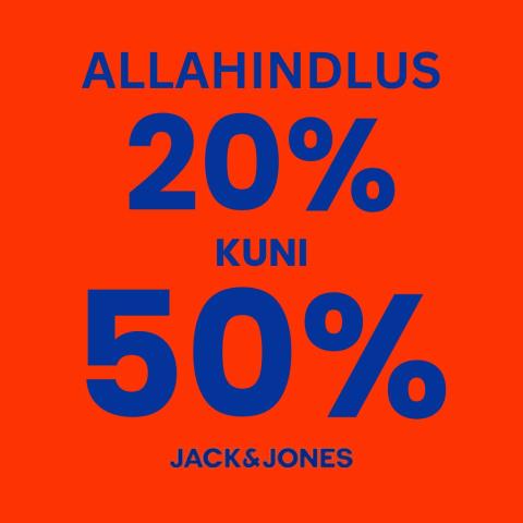 Allahindlus 20% kuni 50%